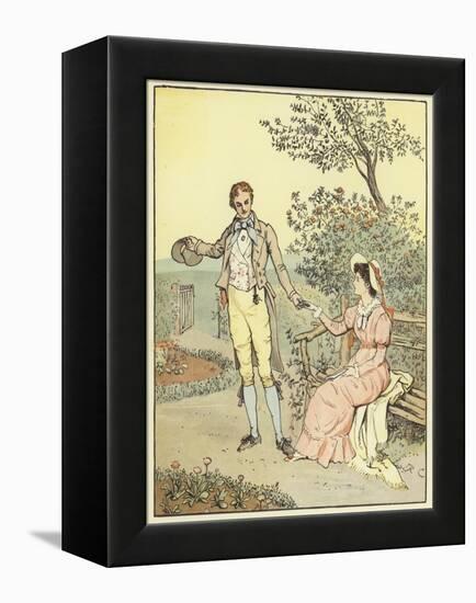 The Farmer's Boy (Colour Litho)-Randolph Caldecott-Framed Premier Image Canvas