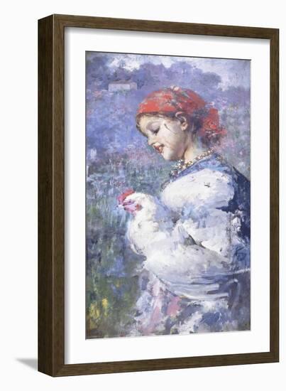 The Farmer's Daughter-Vicenzo Irolli-Framed Giclee Print