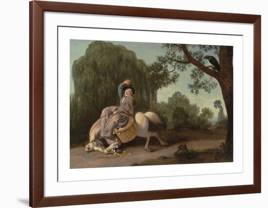 The Farmer's Wife and the Raven-George Stubbs-Framed Premium Giclee Print