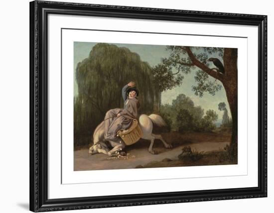 The Farmer's Wife and the Raven-George Stubbs-Framed Premium Giclee Print