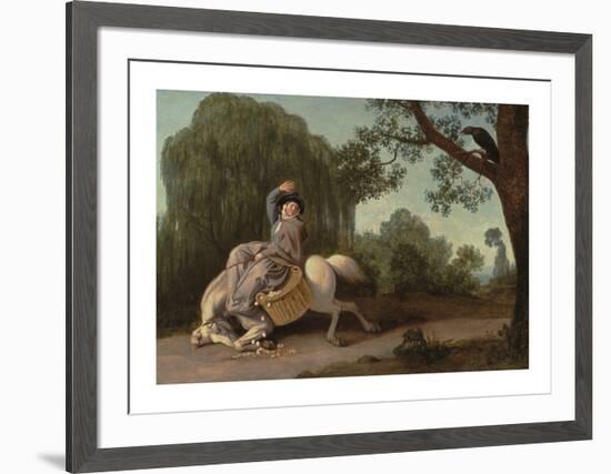 The Farmer's Wife and the Raven-George Stubbs-Framed Premium Giclee Print