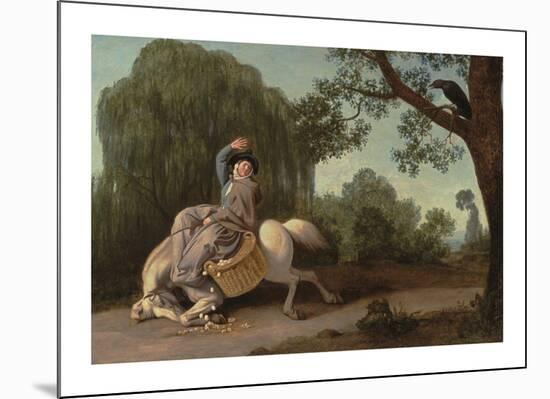 The Farmer's Wife and the Raven-George Stubbs-Mounted Premium Giclee Print