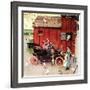 The Farmer Takes a Ride-Norman Rockwell-Framed Giclee Print