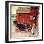 The Farmer Takes a Ride-Norman Rockwell-Framed Giclee Print