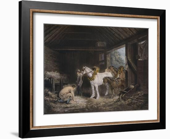 The Farmers Stable, (1791) 1901-George Morland-Framed Giclee Print