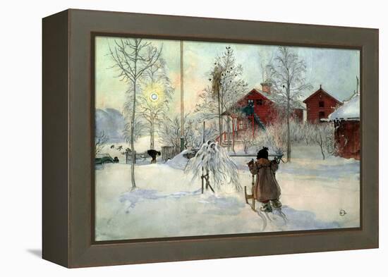 The Farmhouse and Washhouse-Carl Larsson-Framed Premier Image Canvas