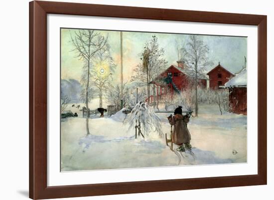 The Farmhouse and Washhouse-Carl Larsson-Framed Premium Giclee Print