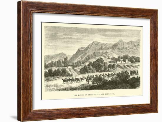 The Farms of Choquechima and Sahuyaco-Édouard Riou-Framed Giclee Print