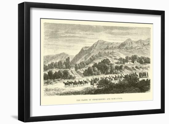 The Farms of Choquechima and Sahuyaco-Édouard Riou-Framed Giclee Print