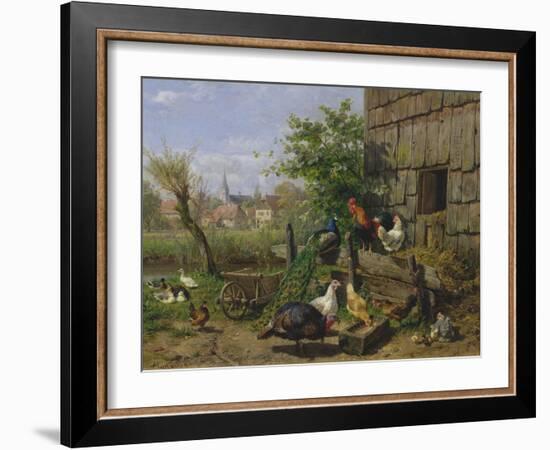 The Farmyard, 1898-Carl Jutz-Framed Giclee Print