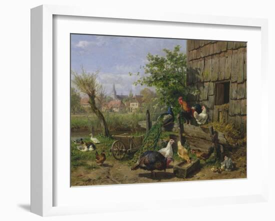 The Farmyard, 1898-Carl Jutz-Framed Giclee Print