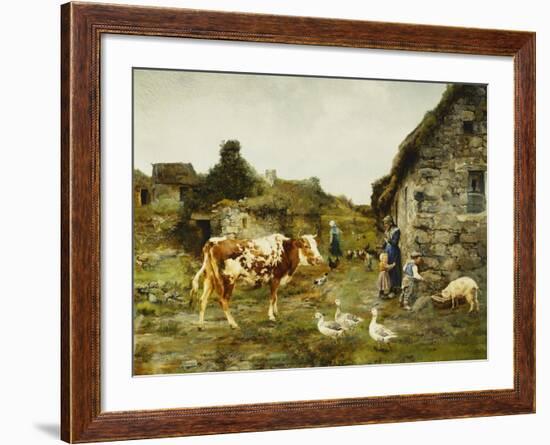 The Farmyard-Adolphe Charles Marais-Framed Giclee Print