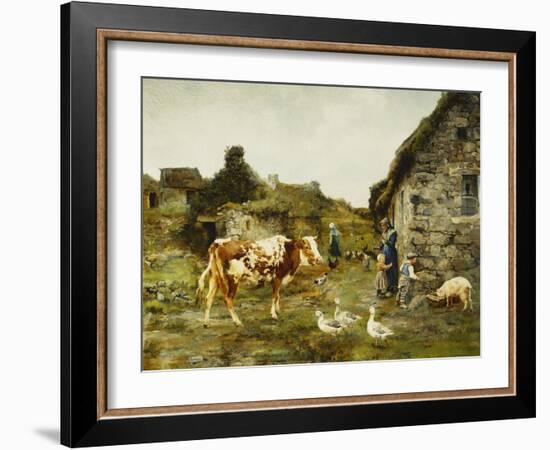 The Farmyard-Adolphe Charles Marais-Framed Giclee Print