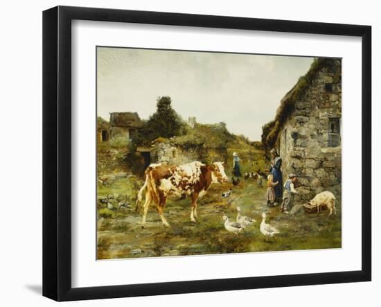 The Farmyard-Adolphe Charles Marais-Framed Giclee Print