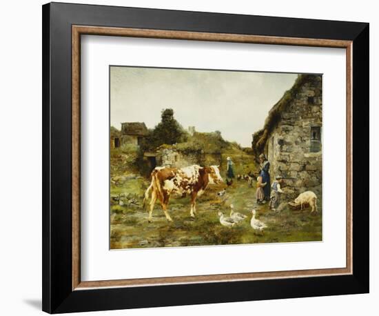 The Farmyard-Adolphe Charles Marais-Framed Giclee Print