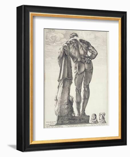 The Farnese Hercules, 1592-Hendrik Goltzius-Framed Giclee Print