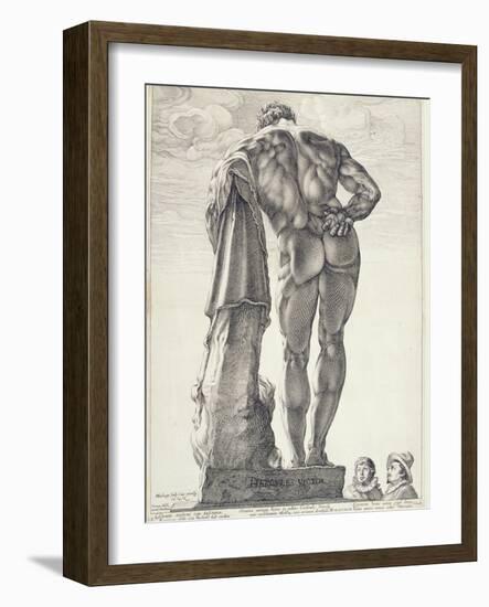 The Farnese Hercules, 1592-Hendrik Goltzius-Framed Giclee Print