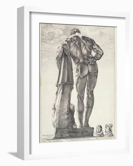 The Farnese Hercules, 1592-Hendrik Goltzius-Framed Giclee Print