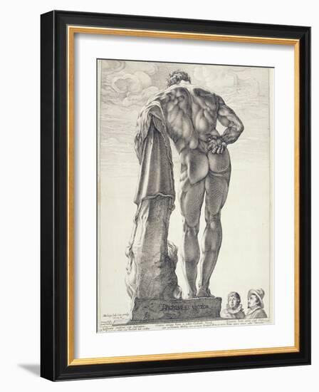 The Farnese Hercules, 1592-Hendrik Goltzius-Framed Giclee Print