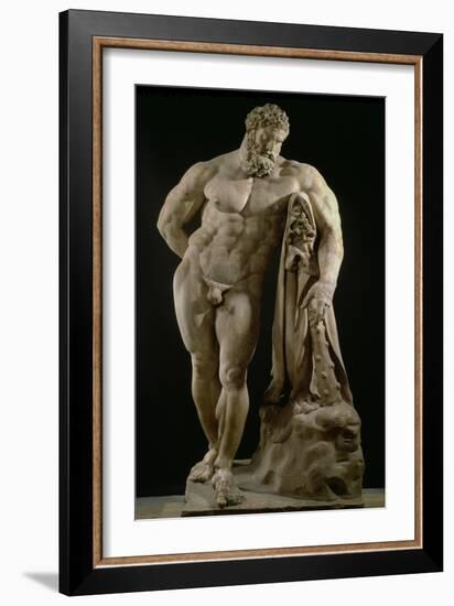 The Farnese Hercules, Roman Copy of Greek Original-Lysippos-Framed Giclee Print