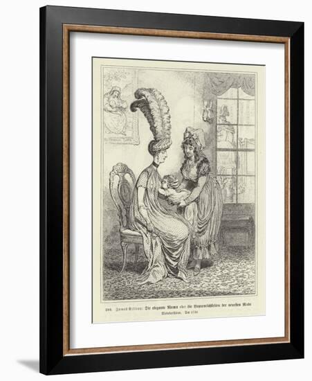 The Fashionable Mamma-James Gillray-Framed Giclee Print