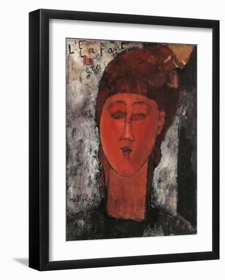 The Fat Child, 1915-Amedeo Modigliani-Framed Giclee Print