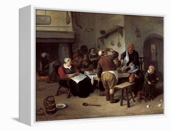 The Fat Kitchen-Jan Havicksz Steen-Framed Premier Image Canvas