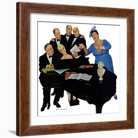 "The Fat Lady Sings," December 16, 1961-Richard Sargent-Framed Giclee Print