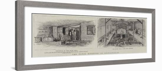 The Fatal Disaster in Spitalfields-null-Framed Giclee Print