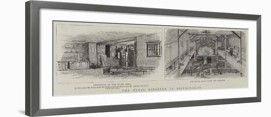 The Fatal Disaster in Spitalfields-null-Framed Giclee Print