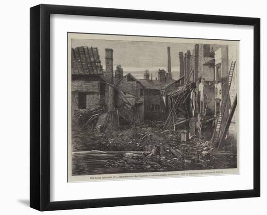 The Fatal Explosion at a Percussion-Cap Manufactory in Graham-Street, Birmingham, View of the Ruins-Richard Principal Leitch-Framed Giclee Print