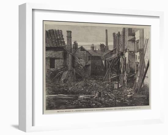 The Fatal Explosion at a Percussion-Cap Manufactory in Graham-Street, Birmingham, View of the Ruins-Richard Principal Leitch-Framed Giclee Print