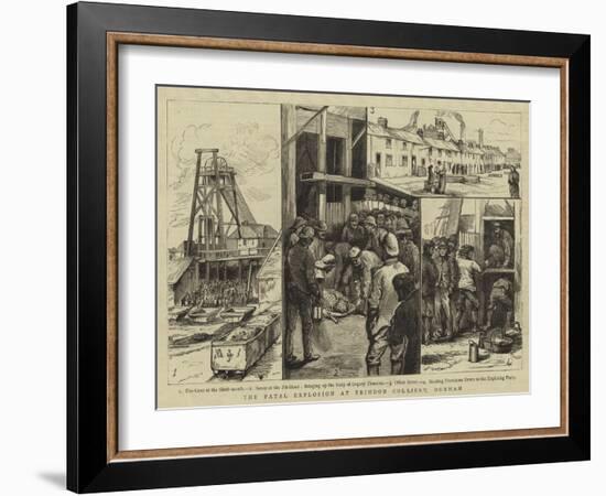 The Fatal Explosion at Trimdon Colliery, Durham-null-Framed Giclee Print