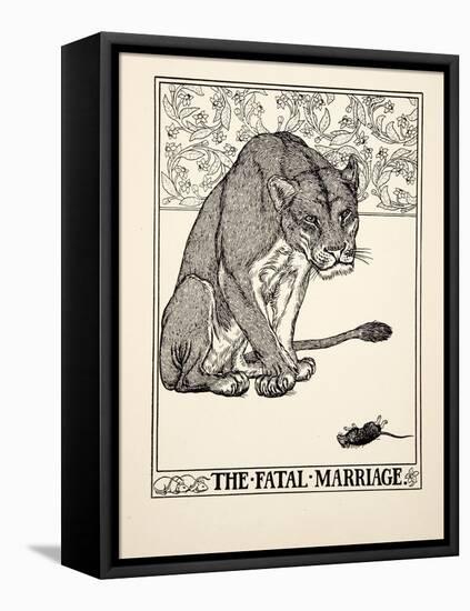 The Fatal Marriage, from A Hundred Fables of Aesop, Pub.1903 (Engraving)-Percy James Billinghurst-Framed Premier Image Canvas