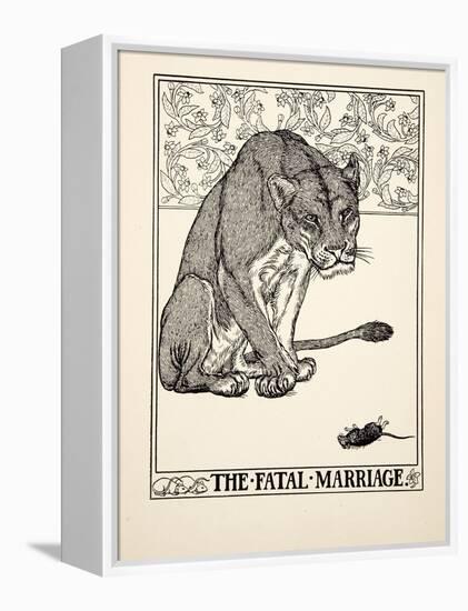 The Fatal Marriage, from A Hundred Fables of Aesop, Pub.1903 (Engraving)-Percy James Billinghurst-Framed Premier Image Canvas