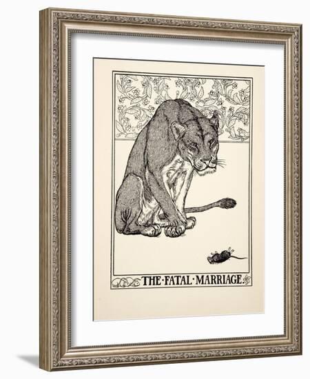 The Fatal Marriage, from A Hundred Fables of Aesop, Pub.1903 (Engraving)-Percy James Billinghurst-Framed Giclee Print