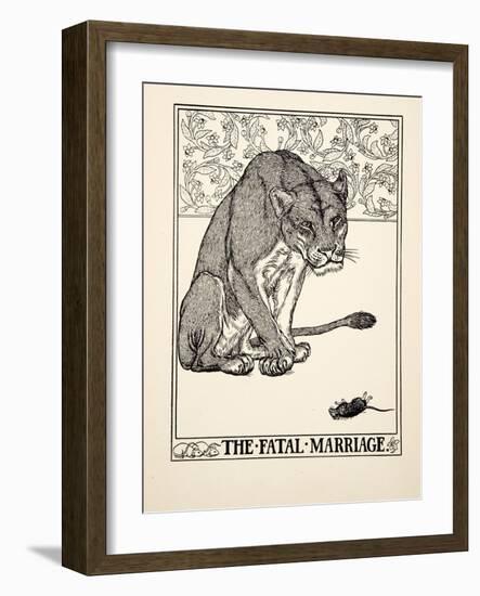 The Fatal Marriage, from A Hundred Fables of Aesop, Pub.1903 (Engraving)-Percy James Billinghurst-Framed Giclee Print