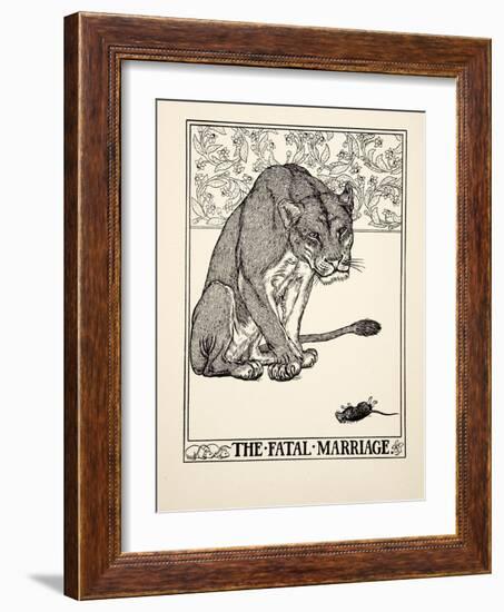 The Fatal Marriage, from A Hundred Fables of Aesop, Pub.1903 (Engraving)-Percy James Billinghurst-Framed Giclee Print