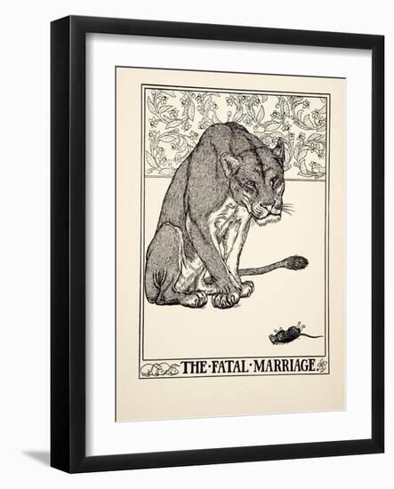 The Fatal Marriage, from A Hundred Fables of Aesop, Pub.1903 (Engraving)-Percy James Billinghurst-Framed Giclee Print