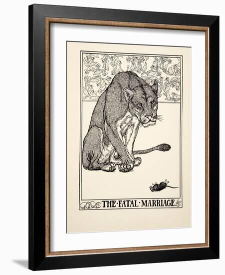 The Fatal Marriage, from A Hundred Fables of Aesop, Pub.1903 (Engraving)-Percy James Billinghurst-Framed Giclee Print