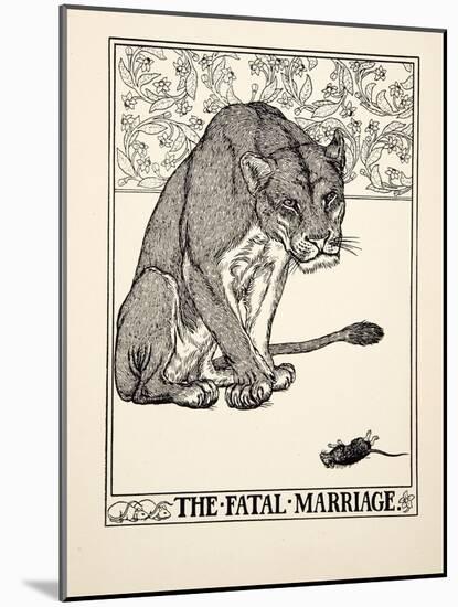 The Fatal Marriage, from A Hundred Fables of Aesop, Pub.1903 (Engraving)-Percy James Billinghurst-Mounted Giclee Print