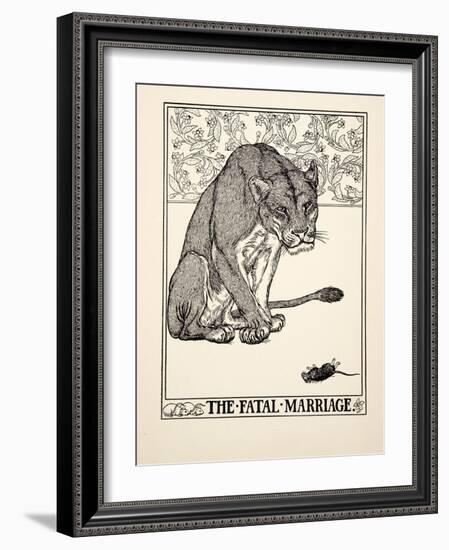 The Fatal Marriage, from A Hundred Fables of Aesop, Pub.1903 (Engraving)-Percy James Billinghurst-Framed Giclee Print