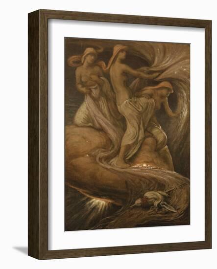 The Fates Gathering in the Stars-Jean-Baptiste-Camille Corot-Framed Giclee Print