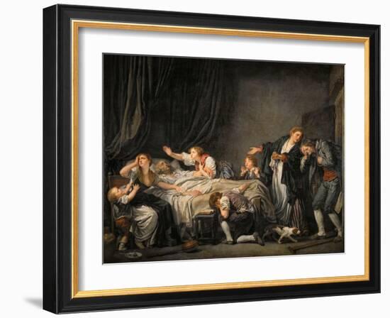 The Father's Curse: the Son Punished-Jean-Baptiste Greuze-Framed Giclee Print