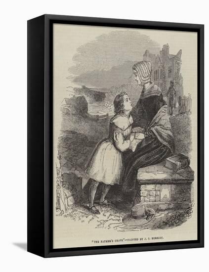 The Father's Grave-John Callcott Horsley-Framed Premier Image Canvas