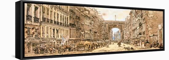 The Faubourg and the Porte Saint-Denis, 1801-Thomas Girtin-Framed Premier Image Canvas