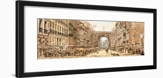 The Faubourg and the Porte Saint-Denis, 1801-Thomas Girtin-Framed Giclee Print