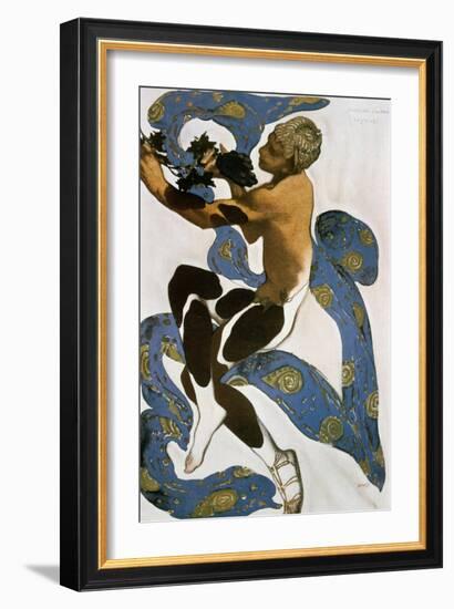 The Faun (Nijinsk), Costume Design for the Ballets Russes, 1912-Leon Bakst-Framed Giclee Print