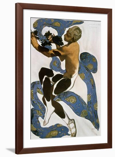 The Faun (Nijinsk), Costume Design for the Ballets Russes, 1912-Leon Bakst-Framed Giclee Print