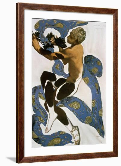 The Faun (Nijinsk), Costume Design for the Ballets Russes, 1912-Leon Bakst-Framed Giclee Print